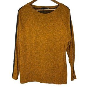 Zara Mustard Yellow Sweater with Black Accents